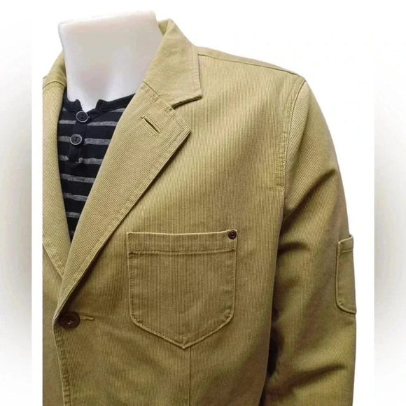The Territory Ahead Cotton Tan Blazer  Jacket Size 46R - Picture 2 of 12